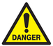 PANNEAU DANGER 100X100X100MM TALIAPLAST - 729959