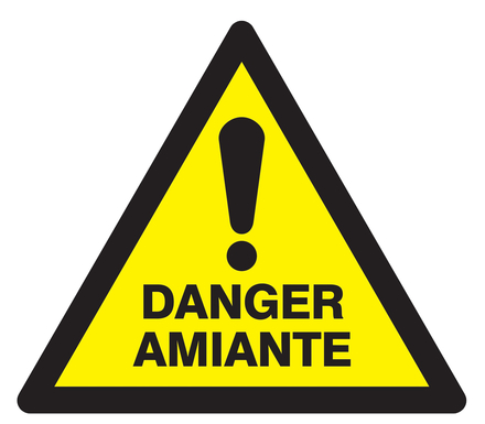 PANNEAU DANGER AMIANTE 100X100X100MM TALIAPLAST - 729960