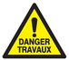 PANNEAU DANGER TRAVAUX 100X100X100MM TALIAPLAST - 729962