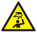 Panneau adhésif DANGER, OBSTACLE EN HAUTEUR 100X100X100MM TALIAPLAST - 729969
