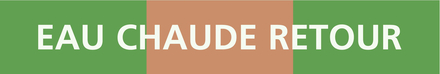 PANNEAU EAU CHAUDE RETOUR 312X52MM (10 ADHESIFS TUYAUTERIE) TALIAPLAST - 730126