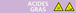 Signalétique de marquage ACIDE 312X52 Acide gras 312x52mm (10 adhesifs pour tuyauterie) TALIAPLAST - 730710