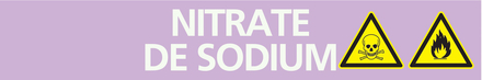 Signalétique de marquage ACIDE 312X52 Nitrate de sodium 312x52mm (10 adhesifs tuyauterie) TALIAPLAST - 730729