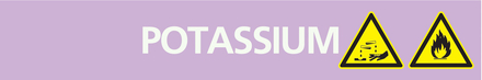 Signalétique de marquage ACIDE 312X52 Potassium 312x52mm (10 adhesifs pour tuyauterie) TALIAPLAST - 730732