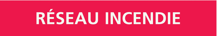 Signalétique de marquage INCENDIE 222X37 Réseau incendie 222x37mm (20 adhesifs pour tuyauterie) TALIAPLAST - 731407