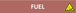 Signalétique de marquage LIQUIDE 222X37 Fuel 222x37mm (20 adhesifs pour tuyauterie) TALIAPLAST - 731616
