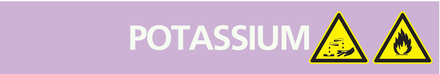 Signalétique de marquage ACIDES 156X26 Potassium 156x26mm (20 adhesifs pour tuyauterie) TALIAPLAST - 732732