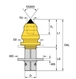 RZ3-PT PIC CARB DIA20/RONDEL-BETON - KENNAMETAL - 1825565