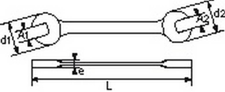 CLE A FOURCHES 21X23 MM SAM OUTILLAGE - 1021X23NFME