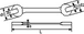 CLE A FOURCHES 36X41 MM SAM OUTILLAGE - 1036X41N
