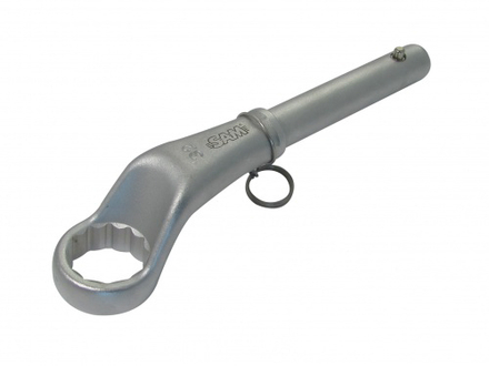 Cle polygonale c-coudee gros effort 41 mm avec clip inox fme SAM OUTILLAGE - 10941FME