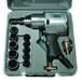 CLE A CHOCS 1/2' + 10 DOUILLES CHOCS+ALLONGE EN COFFRET SAM OUTILLAGE - 114490