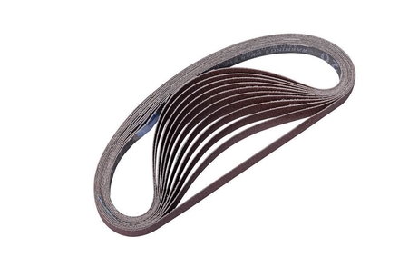 Paquet de 10 bandes abrasives 20x457 mm grain 120 SAM OUTILLAGE - 132520120