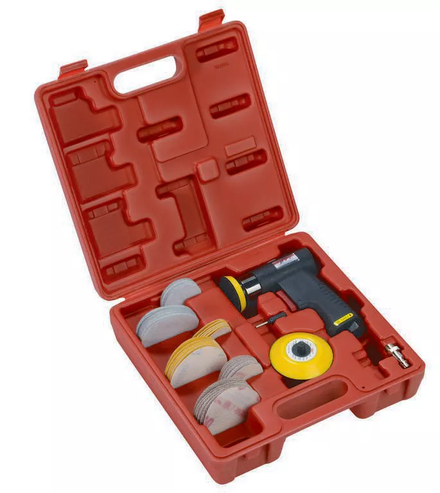 MINI POLISSEUSE EN COFFRET AVEC KIT LUSTRAGE SAM OUTILLAGE - 1565C90