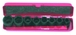 JEU DE 8 DOUILLES A CHOCS 3/8' DE 8 A 19 MM SAM OUTILLAGE - 19130