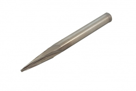 Fraise tige d. 6x60mm hss conique d. 6x18mm avec bout pointu SAM OUTILLAGE - 19962