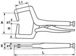 PINCE ETAU POUR SOUDURE A L'ARC 360 MM SAM OUTILLAGE - 219S35
