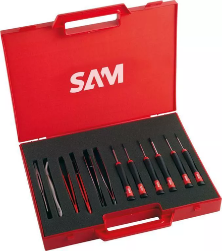 COMPOSITION DE 12 OUTILS ELECTRONIQUES SAM OUTILLAGE - 276J12