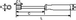 CLE A DOUILLE EMMANCHEE 8 MM SAM OUTILLAGE - 292P8FME
