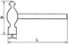 MARTEAU ANGLAIS SAM OUTILLAGE - 306A32N