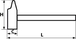MARTEAU DE MENUISIER 30 MM SAM OUTILLAGE - 30730N