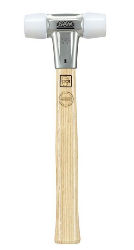 Massette avec embouts en Nylon - Diamètre 25 mm SAM OUTILLAGE - 32425