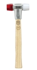 MASSETTE AVEC EMBOUTS EN ACETATE BLANC ET ROUGE DIAMETRE 25 SAM OUTILLAGE - 32525