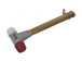 Massette avec embouts en acetate blanc et rouge diametre 30 SAM OUTILLAGE - 32530FME