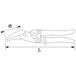 CISAILLES À TÔLES BICHANTOURNEUSES SAM OUTILLAGE (TYPE AVIATION) + CLIP FM - 35825FME