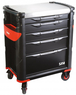 Servante 41 - 5 tiroirs - noire - plateau inox SAM OUTILLAGE - 415HK