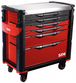 Servante 41 - xl - 6 tiroirs - rouge - plateau inox SAM OUTILLAGE - 416AXL