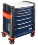 Servante 41 - 7 tiroirs - bleue - plateau inox SAM OUTILLAGE - 417HB