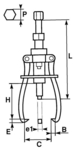 EXTRACTEUR A VIS A PAS DIFFERENTIEL SAM OUTILLAGE - 485