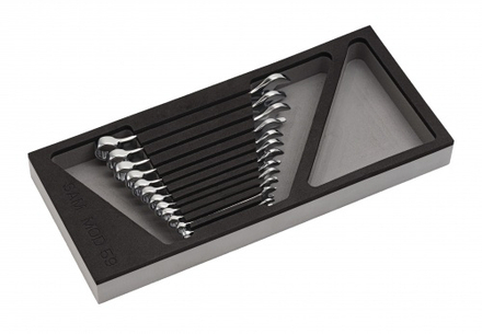 Module mousse 1/3 de 12 cles mixtes 50a en mm SAM OUTILLAGE - 50AJ12MM