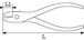 PINCE COUPANTE DIAGONALE RASE BEC POINTU EFFILE SAM OUTILLAGE - 541R