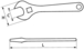 CLE A MOLETTE 10' SAM OUTILLAGE - 54C10FME