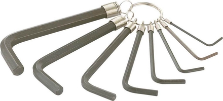 ANNEAU 8 CLES MALES COUDEES COURTES SAM OUTILLAGE - 62AN82