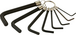 ANNEAU 8 CLES MALES COUDEES COURTES SAM OUTILLAGE - 62AN82