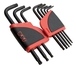 RATELIER DE 8 CLES MALES LONGUES TORX A TETE SPHERIQUE SAM OUTILLAGE - 66R8AL