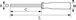 CLE MALE EMMANCHEE BIMATIERE DROITE S1 6 MM SAM OUTILLAGE - 676A