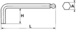 CLE MALE 6 PANS A TETE SPHERIQUE 10 MM SAM OUTILLAGE - 67A10