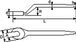CLE A FOURCHE DE MONTEUR 19 MM SAM OUTILLAGE - 6819