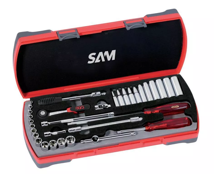 COFFRET 33 OUTILS 1/4' SAM OUTILLAGE - 73RL33