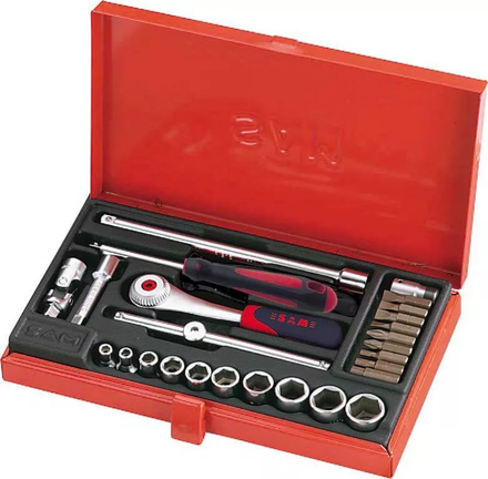 COFFRET 26 OUTILS 1/4' EN POUCES SAM OUTILLAGE - 73RP26