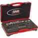COFFRET DE DOUILLES ET ACCESSOIRES CARRÉ DE 1/4 ET 1/2 SAM OUTILLAGE - 75RS2 