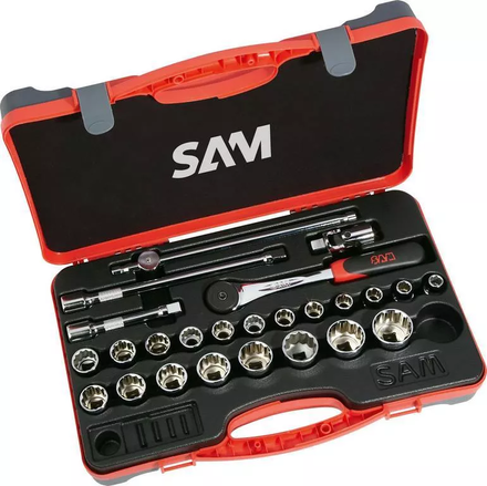 COFFRET 25 OUTILS 1/2' SAM OUTILLAGE - 75S25