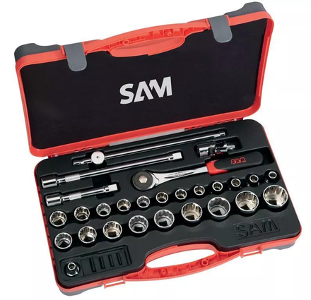 COFFRET 27 OUTILS 1/2' SAM OUTILLAGE - 75S27PA