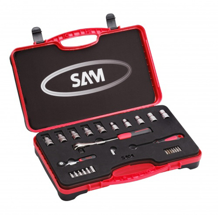 Coffret de 30 outils 1/4'' et 1/2'' SAM OUTILLAGE - 75SR31B