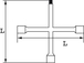 CLE EN CROIX PL SAM OUTILLAGE - 763L