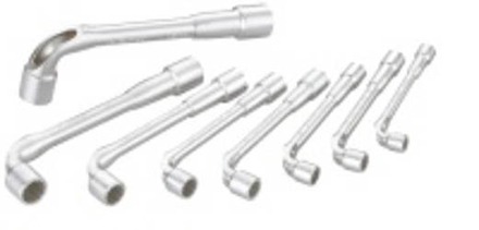 JEU DE 8 CLÉS À PIPE SAM OUTILLAGE DÉBOUCHÉES 6/6 PANS SATINÉE 8 A 24 MM -94-J8